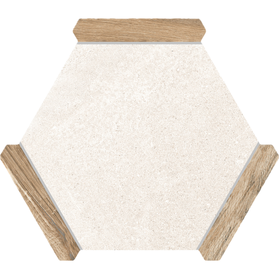 Villa Antica | Oak 9"x10" Porcelain Hexagon Wall & Floor Tile