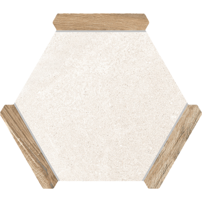 Villa Antica | Oak 9"x10" Porcelain Hexagon Wall & Floor Tile