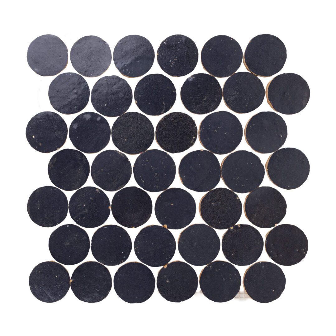 Zellige Moderne | 2"x2" Terracotta Circles Mosaic Tile