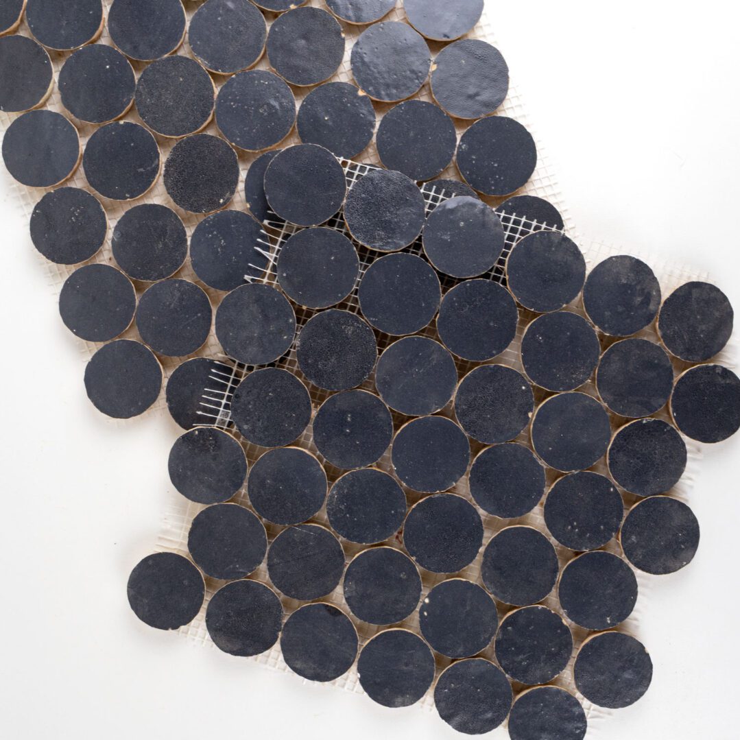 Zellige Moderne | 2"x2" Terracotta Circles Mosaic Tile