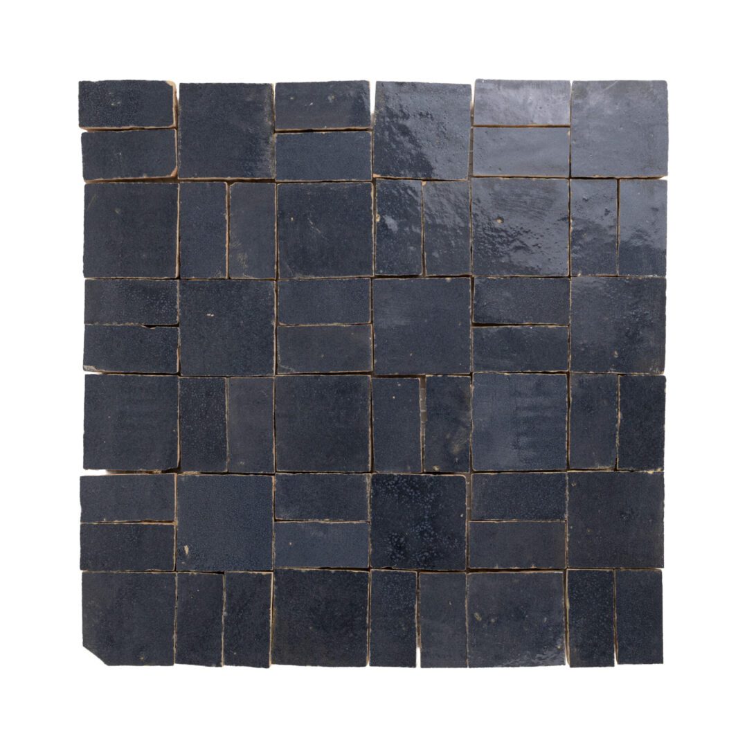 Zellige Moderne | 12"x12" Crosshatch Terracotta Mosaic Tile