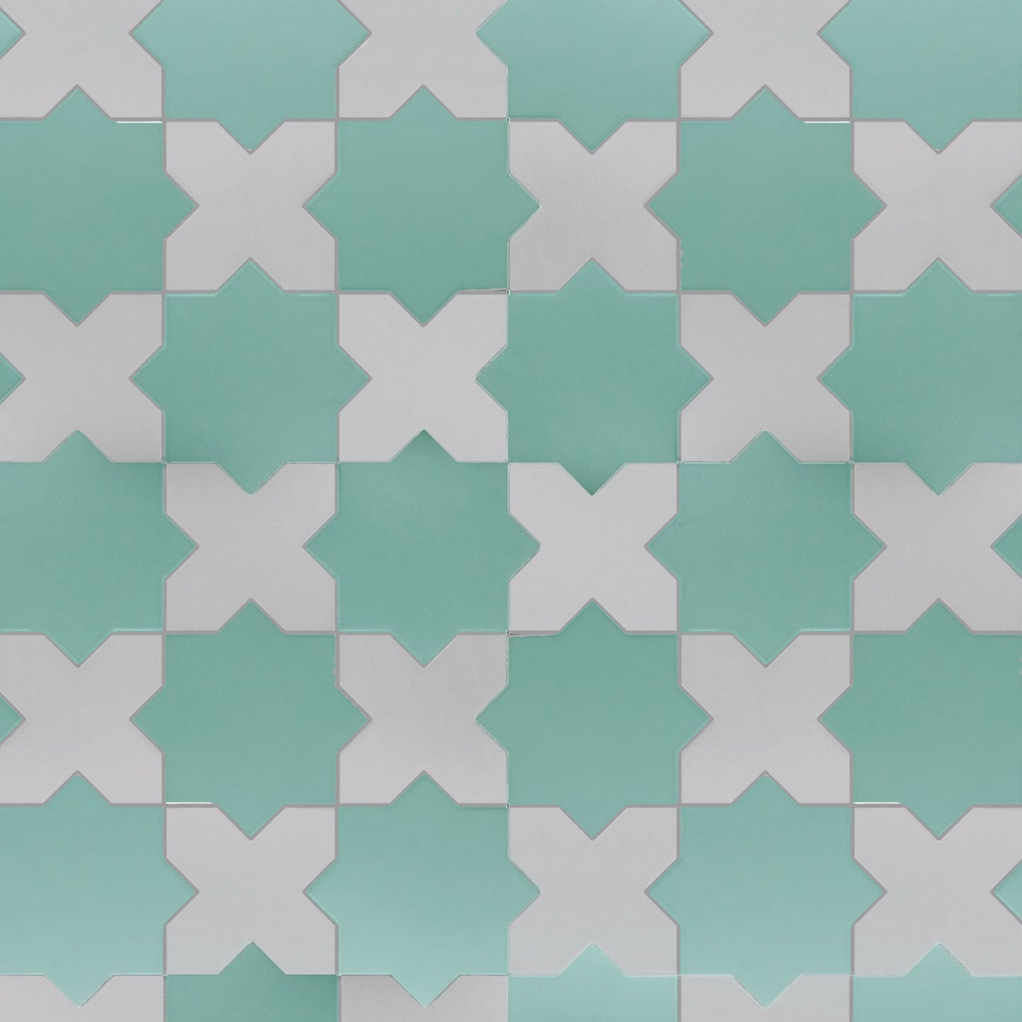 Porto Checker | Porcelain Star+Cross Floor & Wall Tile