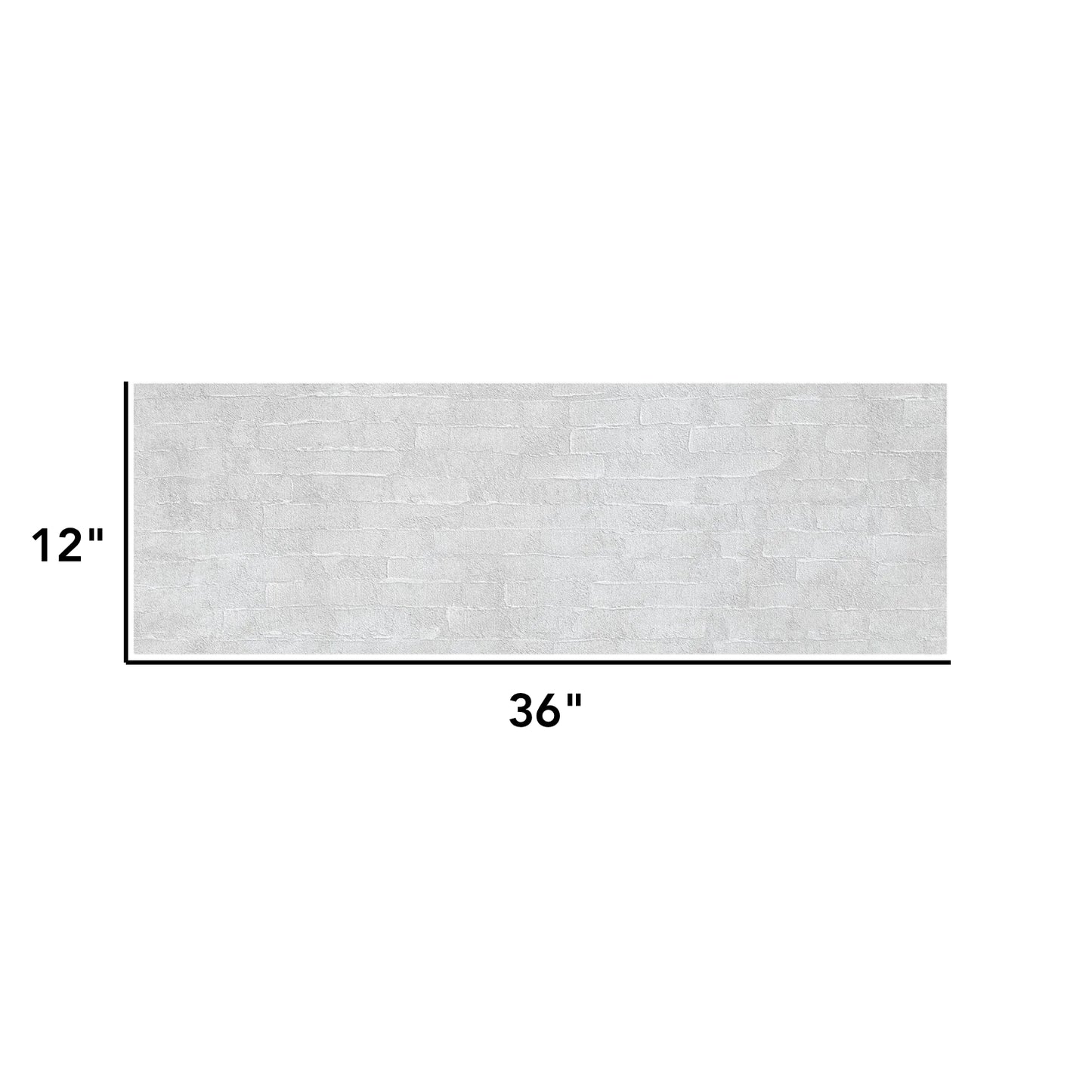 Dimensi | 12"x36" Ceramic Moon Spackle Deco Wall Tile