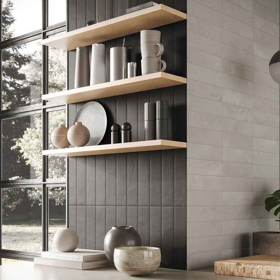 Cecilia | 2.5"x9.5" Porcelain Artisan Wall Tile