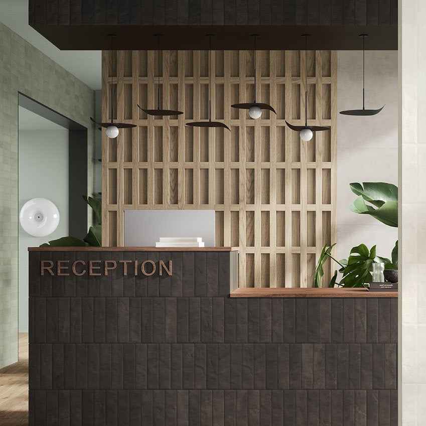 Cecilia | 2.5"x9.5" Porcelain Artisan Wall Tile