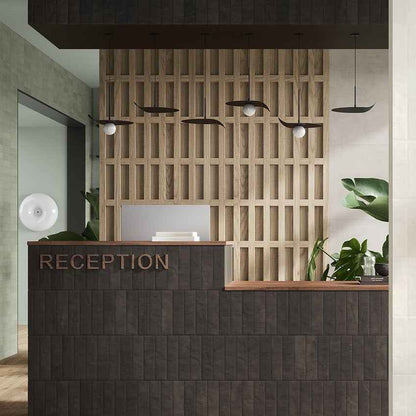 Cecilia | 2.5"x9.5" Porcelain Artisan Wall Tile