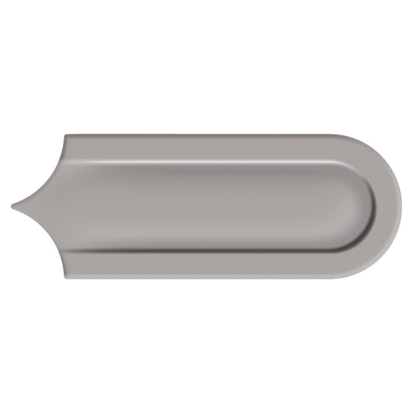 Gala | 3"x8.5" Elongated Beveled Fan Ceramic Wall Tile