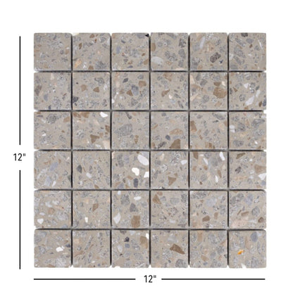 Terrazzo Living | 2"x2" Terrazzo Mosaic Floor & Wall Tile