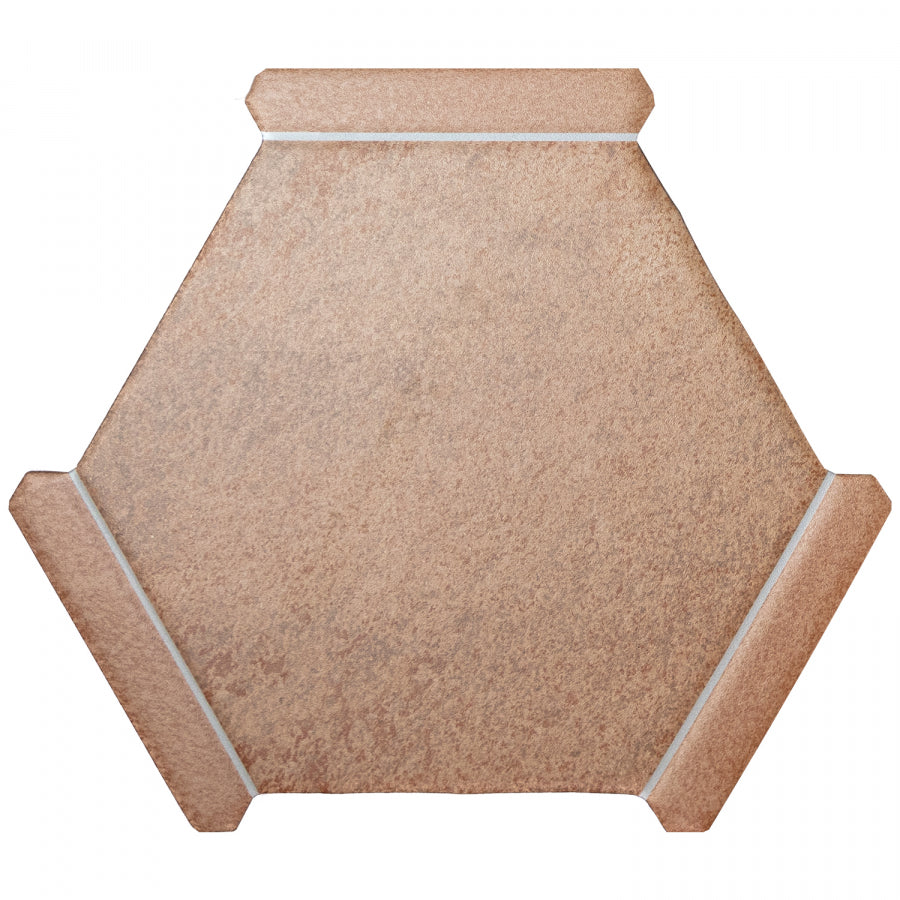 Villa Antica | Slate Cotto 9"x10" Porcelain Hexagon Wall & Floor Tile