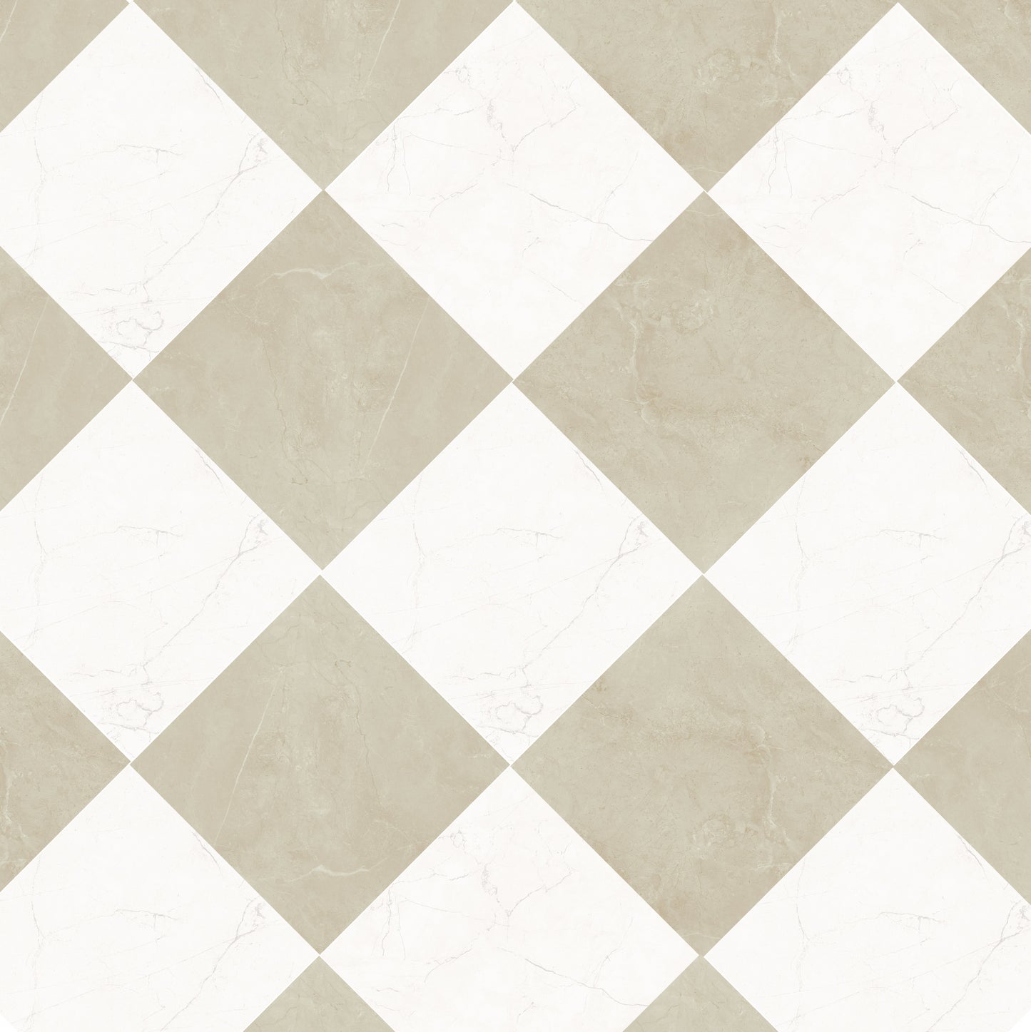 Sophia Checkerboard | 12"x12" Marble Look Tile