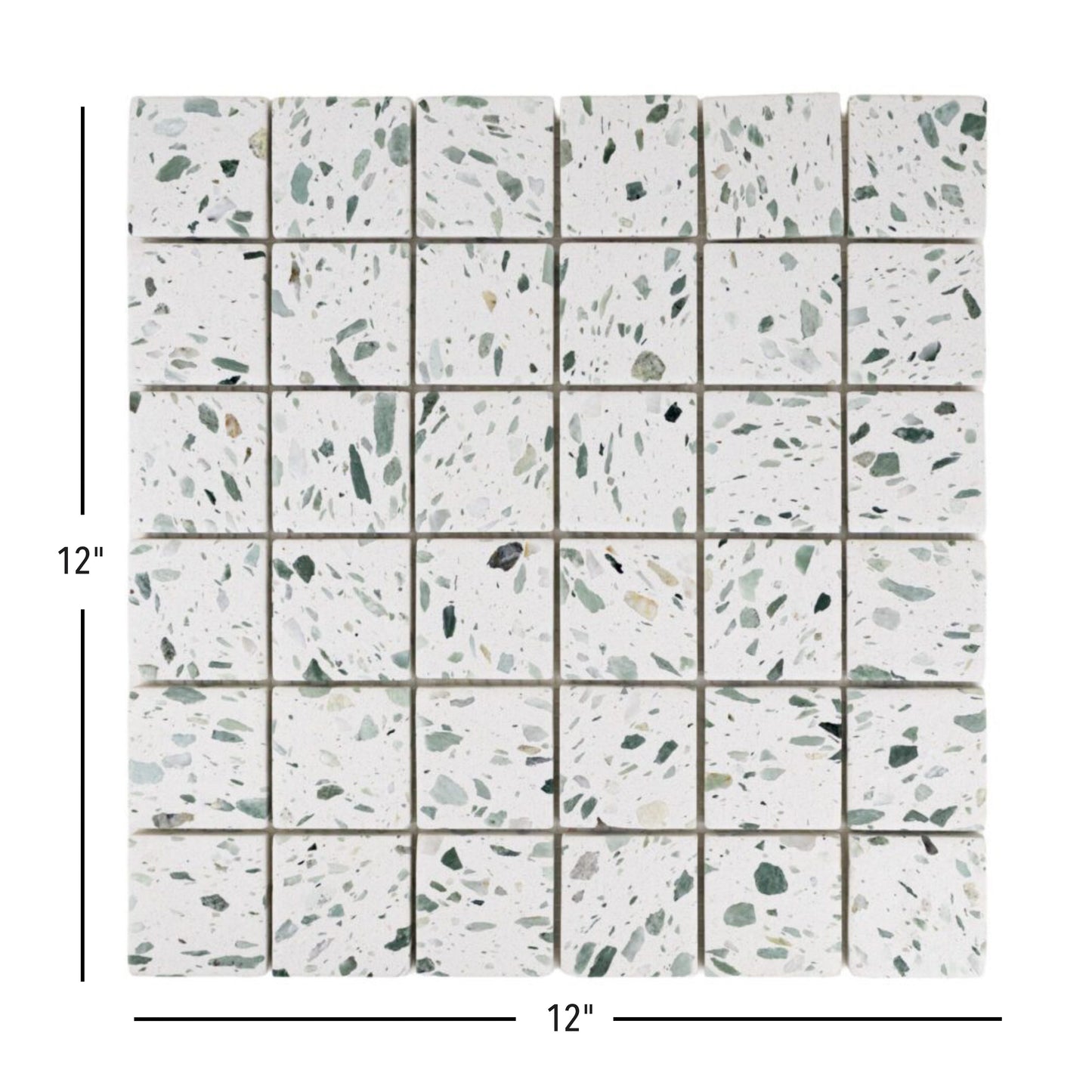 Terrazzo Living | 2"x2" Terrazzo Mosaic Floor & Wall Tile