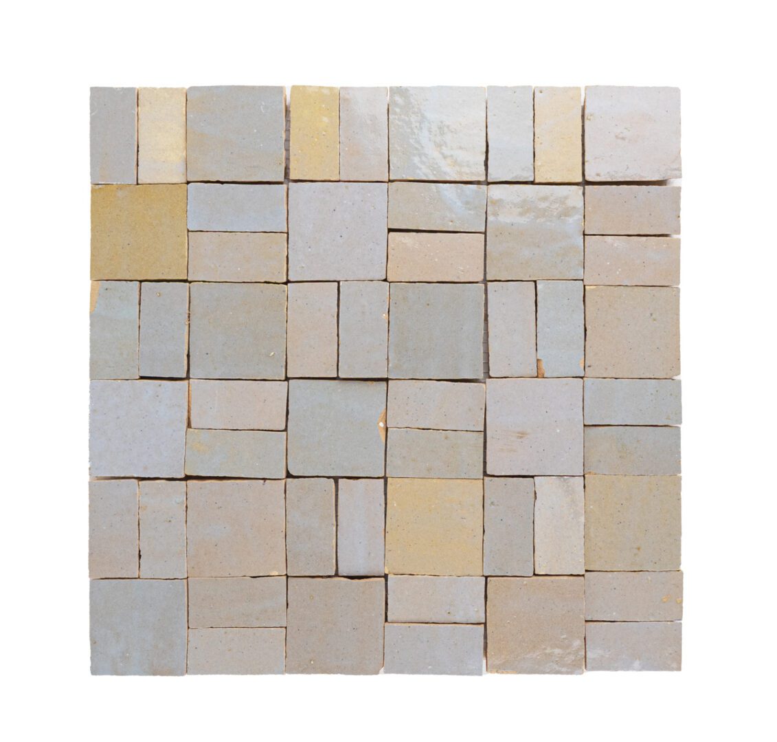 Zellige Moderne | 12"x12" Crosshatch Terracotta Mosaic Tile
