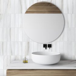 SOHOSurfaces-Tile-MarmoClassica-CalacattaLincoln-3×12-Lifestyle